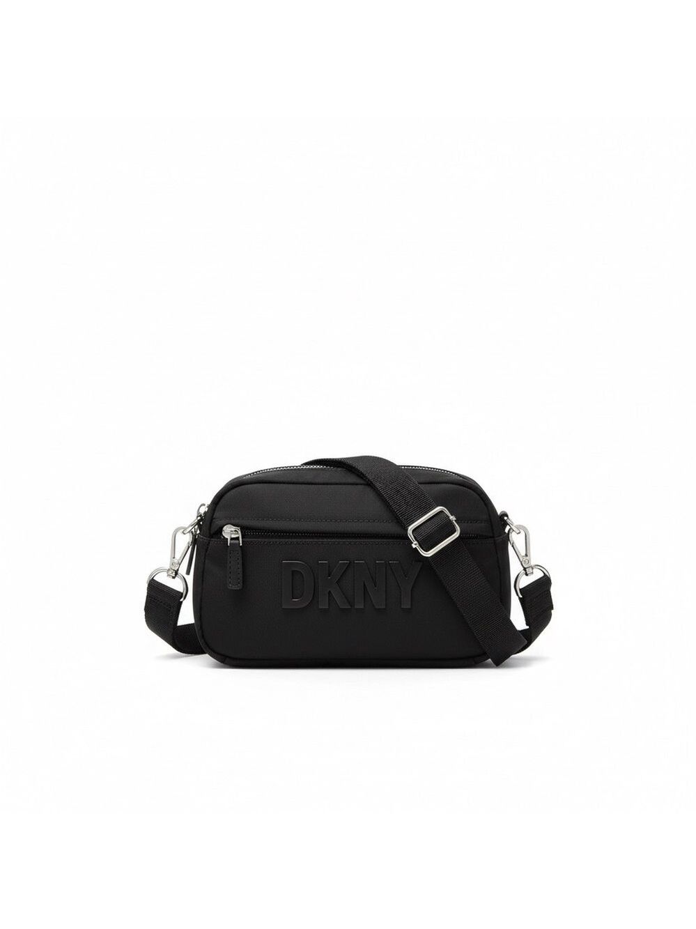 DKNY Neoprene Crossbody Pouch Bag Black NWOT